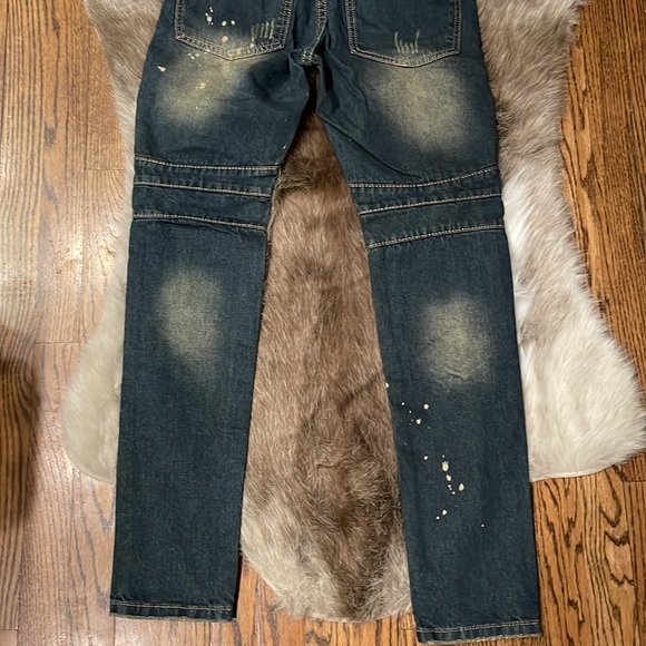 BALMAIN jeans NWT $1499 rare ripped with zippers - Picture 9 of 11